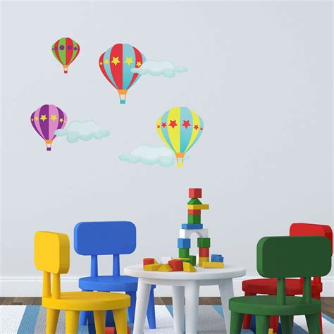 Hot Air Balloon Wall Stickers Hot Air Balloon Wall Decal Etsy UK