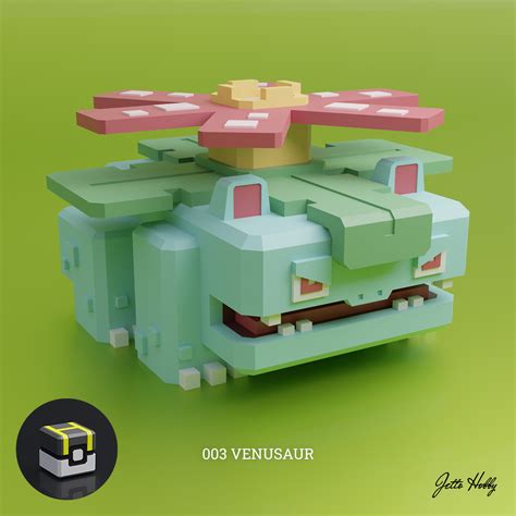 3D file Pokemon Quest - 003 Venusaur・3D print design to download・Cults