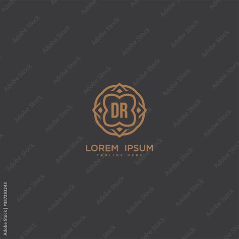 Dr D R Letter Luxury Logo Design For Restaurant Royalty Boutique