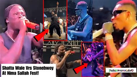 Shatta Wale And Stonebwoy Clashes On One Stage At The Nima Sallah Fest