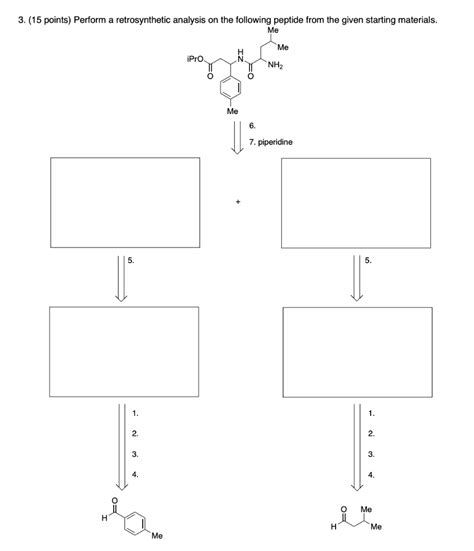 Solved Points Perform A Retrosynthetic Analysis On Chegg