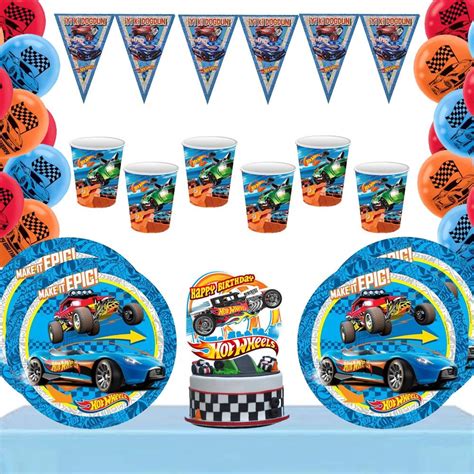 Hot Wheels Temalı Kişilik Doğum Günü Seti