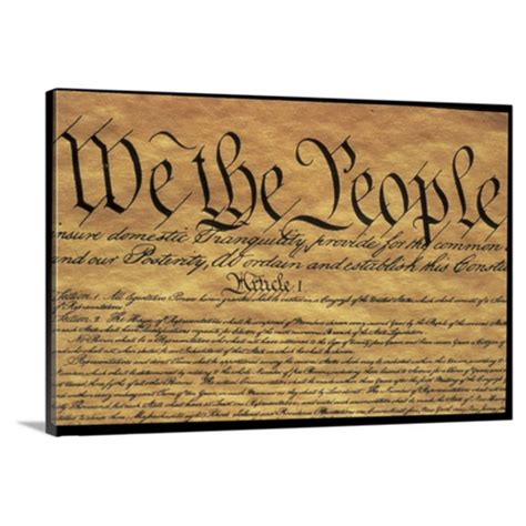 Great Big Canvas The Preamble To The United States Constitution Canvas