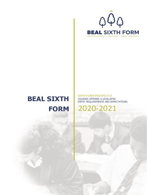 Fillable Online Beal Sixth Form Subject Entry Requirements With Campus