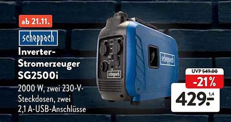 Scheppach Inverter Stromerzeuger Sg I Angebot Bei Aldi S D