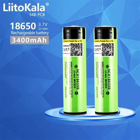 Hot Original LiitoKala 18650 3400mah NCR18650B 3 7 V 3400 Mah 18650