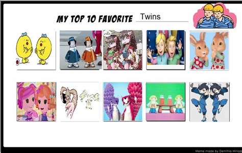 Top 10 My Favorite Twins By Emeraldzebra7894 On Deviantart