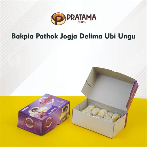 Jual BAKPIA PATHOK JOGJA KERING DELIMA RASA UBI UNGU ISI 10 Shopee