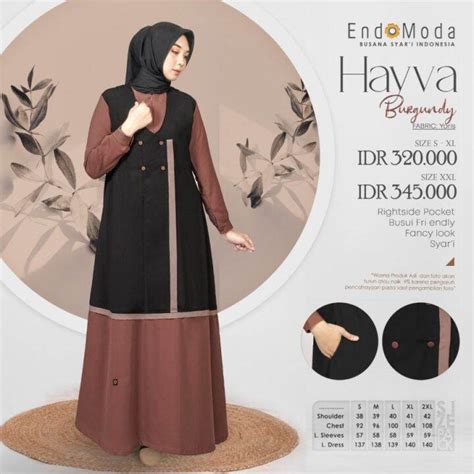 Gamis Endomoda Hayva Terbaru Best Seller Lazada Indonesia