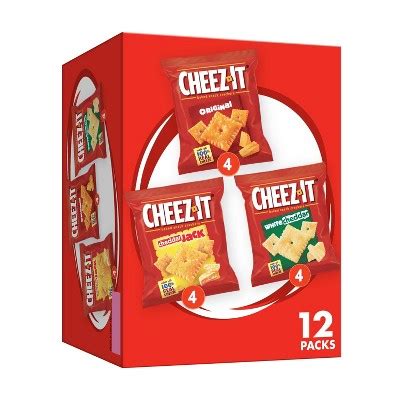 Sunshine Cheez It Baked Cheddar Jack White Cheddar Original Snack