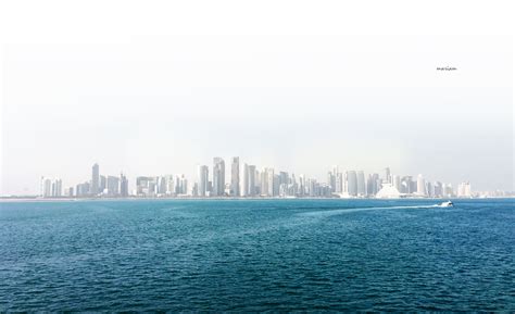 Doha skyline on Behance