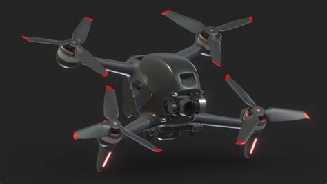 Dji Fpv Drone Pbr Realistic Buy Royalty Free D Model By Frezzy