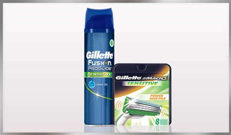 Gillette Mach3 Sensitive Power Pack with 1 Razor, 1 Cartridge and 1 ...