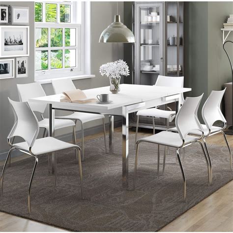 Conjunto De Mesa De Jantar Extensível E 6 Cadeiras Jf Mercado Livre