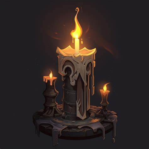 Premium Ai Image There Is A Lit Candle Sitting On A Table With