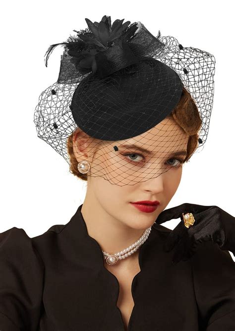 Cizoe Fascinator Hats For Women 20s 50s Vintage Pillbox Hat Kentucky