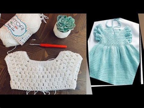 Canesu Tejido A Crochet Para Bebe A Meses Utilizando Lana Gruesa