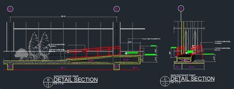 Entrance And Service Ramp Detail CAD Files DWG Files Plans And Details