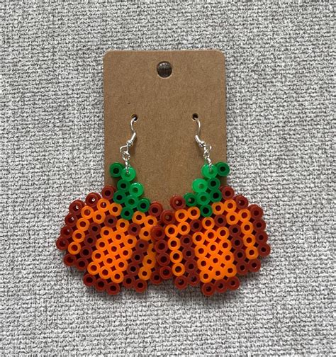 Halloween Perler Bead Earrings Etsy