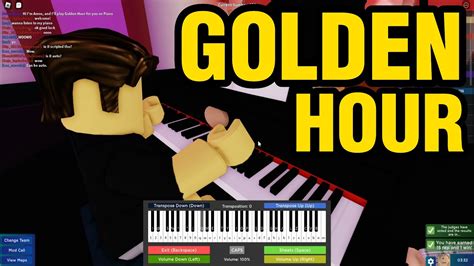 Golden Hour Jvke Roblox Got Talent Piano Youtube