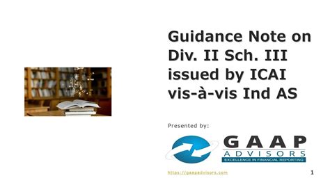 Guidance Note On Division Ii Of Schedule Iii Vis A Vis Ind As Youtube