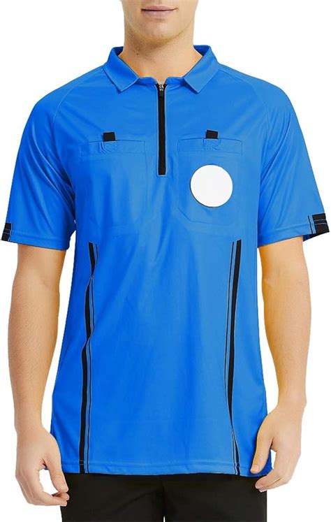 TopTie Camiseta de árbitro de fútbol para Hombre Oficial Profesional