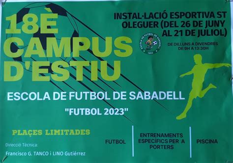 Campus DEstiu ESCOLA DE FUTBOL DE SABADELL