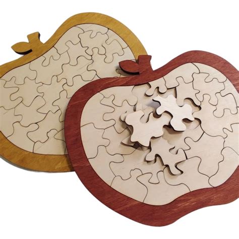 Apple Puzzle - Etsy