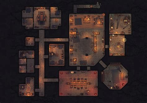 The Underground Sanctuary Battle Map By Minute Tabletop