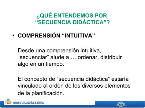 Fundamentaci N Sobre Las Secuencias Did Cticas Ppt