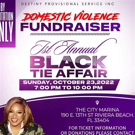 Domestic Violence Fundraiser First Annual Black Tie Affair The