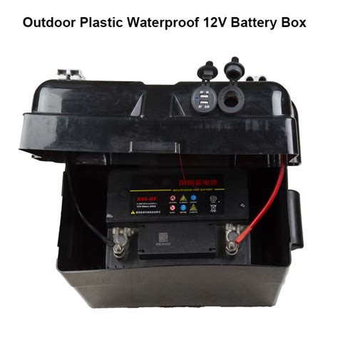 Outdoor Plastic Waterproof 100A 12V Battery Box , Adventure Camping ...