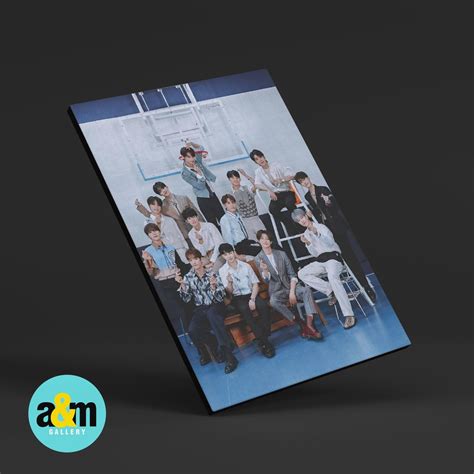 Kayu Hiasan Dinding Seventeen Wooden Poster K Pop Room Wall Hanging I