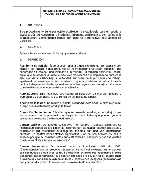 Introducir 89 Imagen Modelo De Informe De Incidente Laboral Abzlocalmx