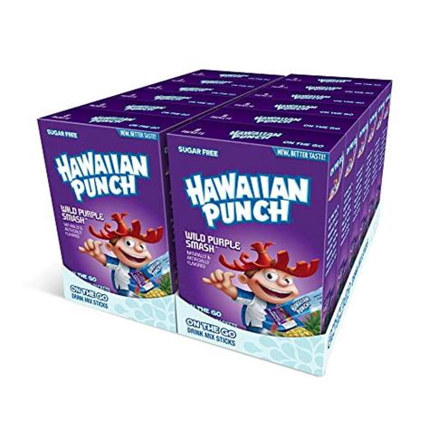 Hawaiian Punch Wild Purple Smash Powder Drink Mix 12 Boxes 72