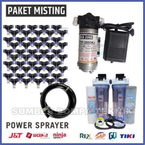 Jual Mesin Walet Paket Misting Sparayer Embun Titik Nozzle Lengkap