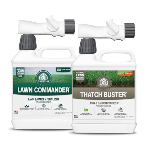 Turf Titan 360 Fall Lawn Fertilizer Bundle Lawn Commander And Thatch Buster