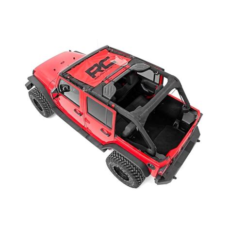 Jeep Wrangler JK Mesh Bikini Top Red