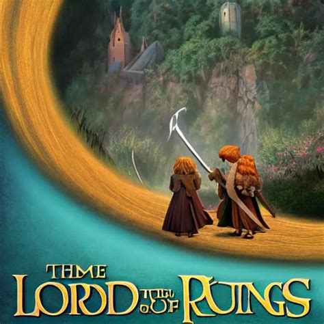 The Cover Art From The Pixar Lord Of The Rings Remake Stable