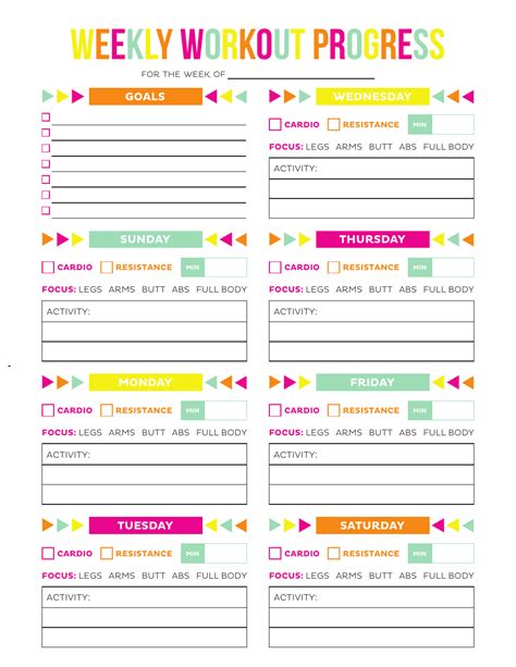 Progress Tracker Printable