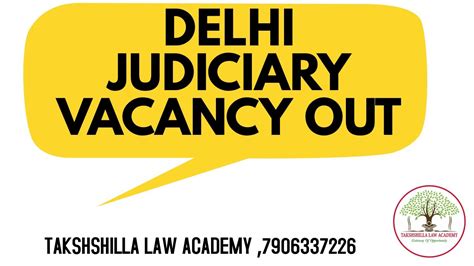 DJS Vacancy Out Delhi Judicial Services 2022 Delhi Civil Judge 2022