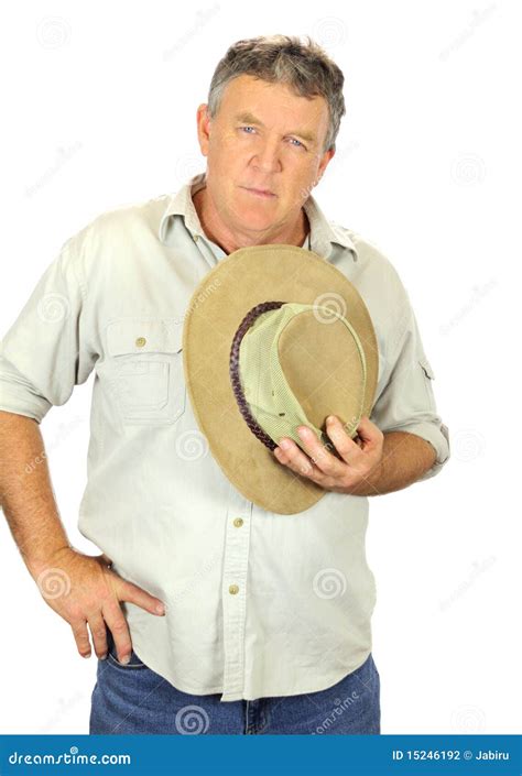 Man Holding Hat Stock Photography Image 15246192