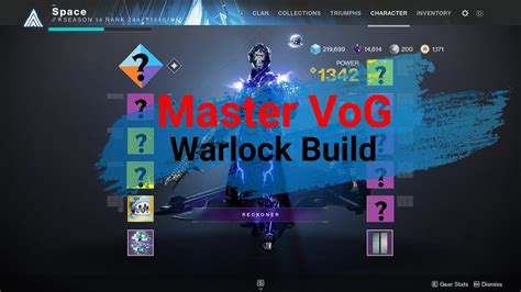 Master Vault Of Glass Warlock Build Season Of The Splicer Destiny 2