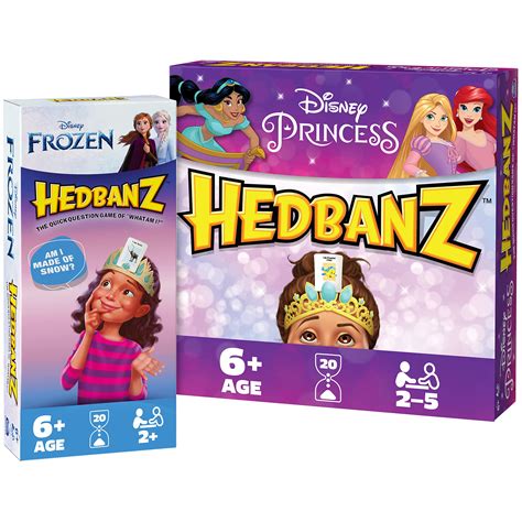 Buy Spin Master Games Hedbanz Disney Princess Game With Hedbanz Frozen Game 2 Pack Bundle