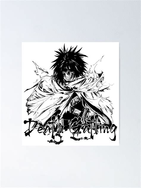 "Death Gatling Anime Fan art" Poster by gainzgear | Redbubble