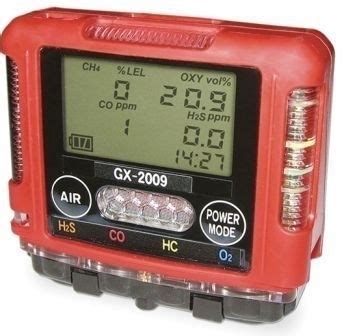 GX 2009 MED Tragbarer 4 Gasmonitor O2 HC CO H2S Konfigurator RKI