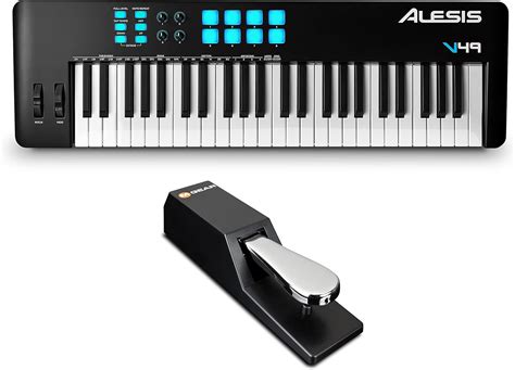 Amazon.com: Alesis V49 MKII USB MIDI Keyboard Controller with 49 ...