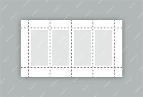 Premium Vector Empty Sale Coupons Set With Perforated Borders Postage