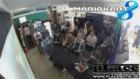 Mario Kart 8 Wii U STOP MOTION Turnering på pLace i Falköping 2014