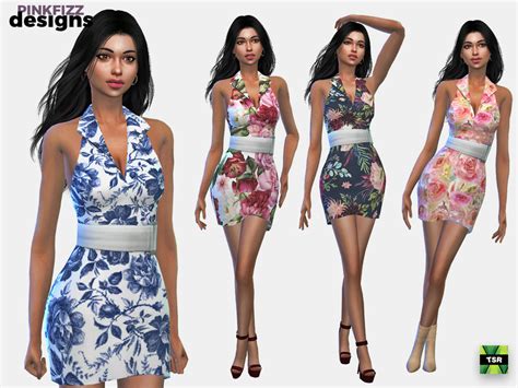 Short Floral Dress The Sims 4 Catalog